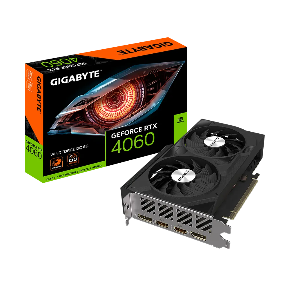 GIGABYTE GeForce RTX 4060 Windforce OC 8GB Graphics Card