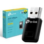 TP-LINK WiFi Dongle 300 Mbps Mini Wireless Network USB Wi-Fi Adapter for PC Desktop Laptop(Supports Windows 11/10/8.1/8/7/XP, Mac OS 10.9-10.15 and Linux, WPS, Soft AP Mode, USB 2.0) (TL-WN823N),Black Visit the TP-Link Store