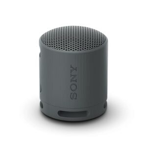 Sony SRS-XB100 Wireless Bluetooth Portable Lightweight Super-Compact Travel Speaker, Extra-Durable IP67 Waterproof & Dustproof, 16 Hrs Batt, Versatile Strap, Extra Bass & Hands-Free Calling-Black