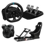 Logitech G923 Driving Wheel, Shifter & Inracing Esport SIM Racing Cockpit Combo